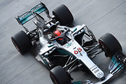 George Russell, Mercedes-Benz F1 W08 with halo