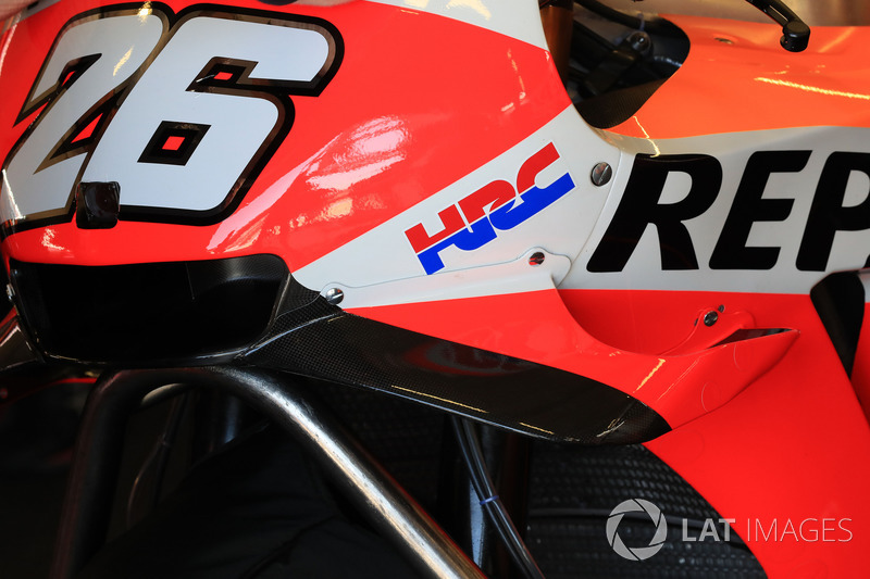 Detail fairing motor Dani Pedrosa, Repsol Honda Team