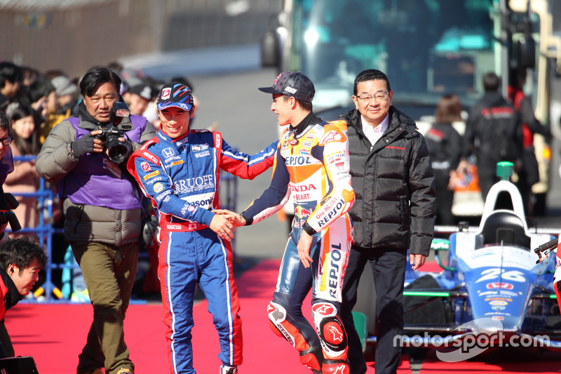 Takuma Sato y Marc Márquez