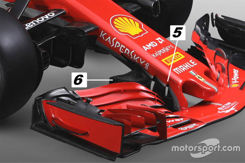 Ferrari SF71H burun detay