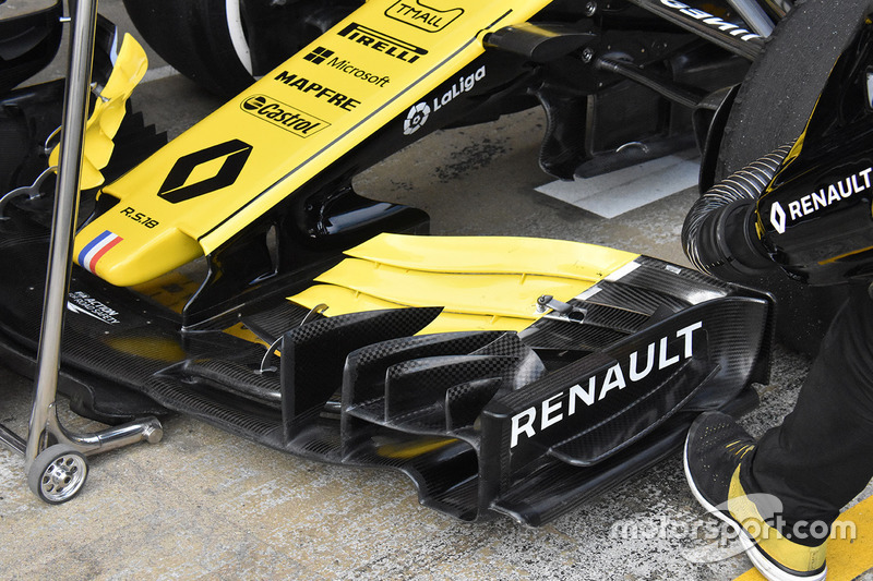 Renault Sport F1 Team RS18 ön kanat detay