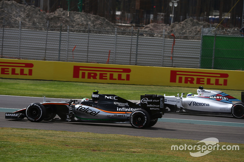 Серхіо Перес, Force India F1 VJM09, Феліпе Масса, Williams Martini Racing FW38