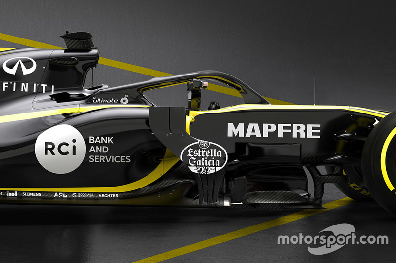 Renault F1 Team RS18 halo detay