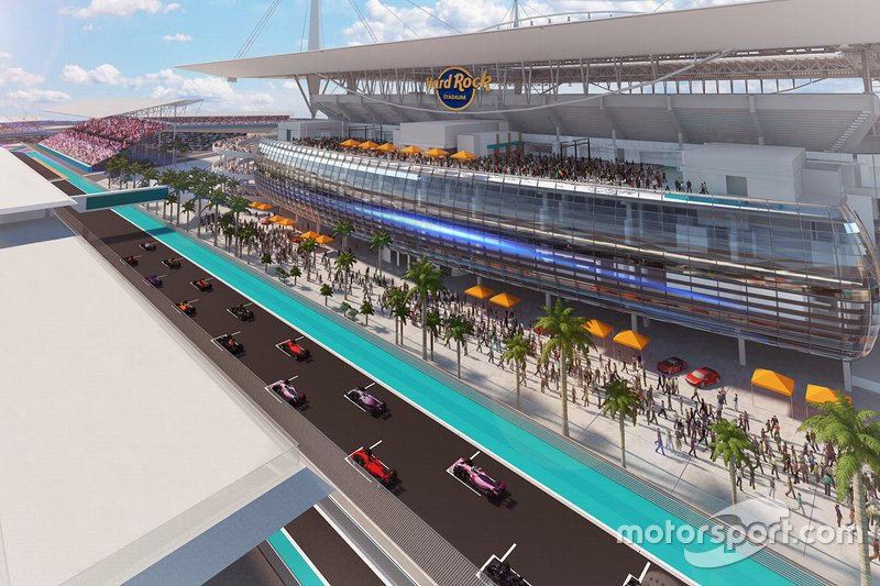 Recreación virtual del posible circuito de Miami de F1