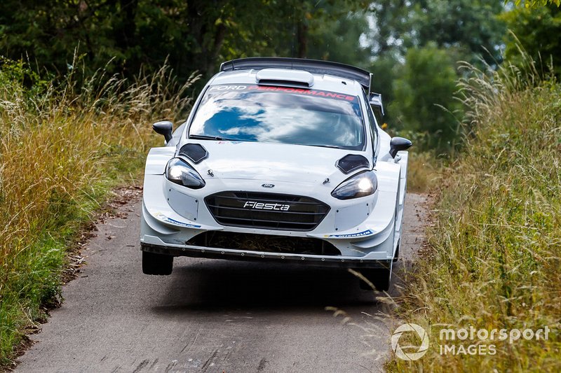 Valtteri Bottas tests an M-Sport Ford Fiesta WRC