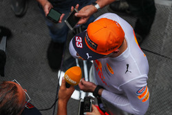 Max Verstappen, Red Bull Racing talks to the media