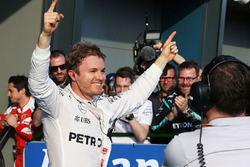 Race winner Nico Rosberg, Mercedes AMG F1 celebrates in parc ferme