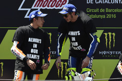 Valentino Rossi, Yamaha Factory Racing, Marc Marquez, Repsol Honda Team, talking