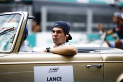 Lance Stroll, Williams, on the drivers parade