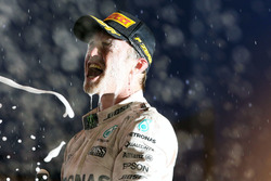 Winnaar Nico Rosberg, Mercedes AMG F1 op het podium