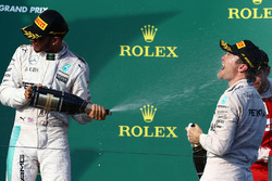 Podium: Sieger Nico Rosberg, Mercedes AMG F1 Team; 2. Lewis Hamilton, Mercedes AMG F1 Team