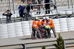 Sturz: Aleix Espargaro, Aprilia Racing Team Gresini