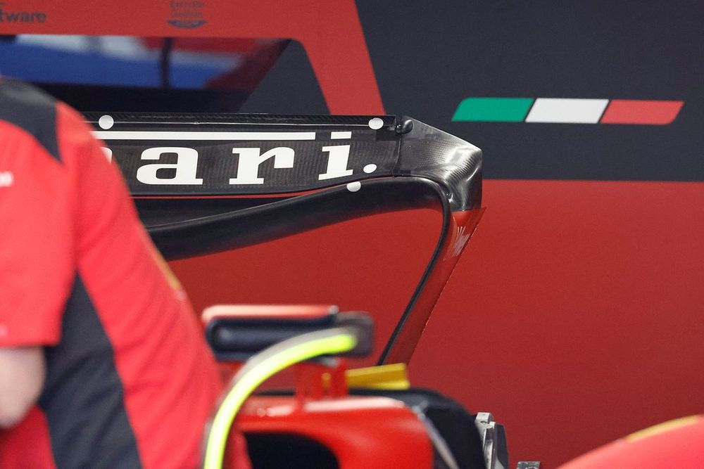 Ferrari SF-23 detalle del alerón trasero