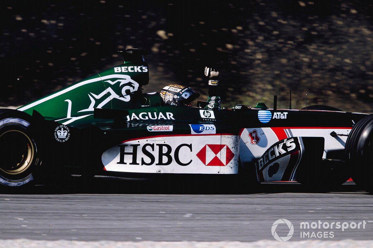 Irvine's third place at Monza in 2002 was one of few bright spots for Jaguar in Formula 1