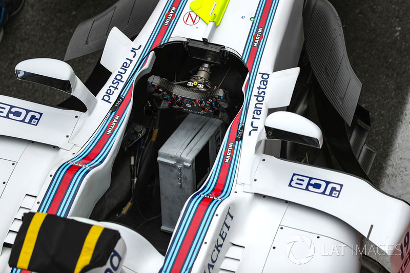 Williams FW40 Steering wheel and cockpit detail