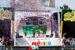 Podium: race winner Max Verstappen, Red Bull Racing, second place Valtteri Bottas, Mercedes AMG F1,