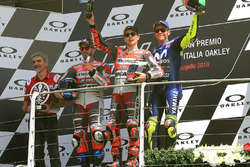 Podium: 1. Jorge Lorenzo, 2. Andrea Dovizioso, 3. Valentino Rossi