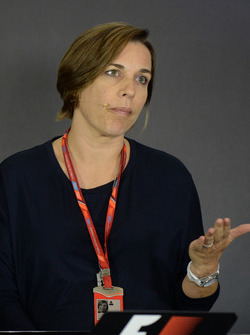 Claire Williams, Williams Deputy Team Principal in the Press Conference