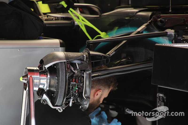 Detalle técnico del Mercedes AMG F1