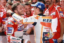 1. Andrea Dovizioso, Ducati Team; 2. Marc Marquez, Repsol Honda Team
