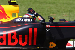 Ganador, Max Verstappen, Red Bull Racing RB12 celebra al final de la carrera