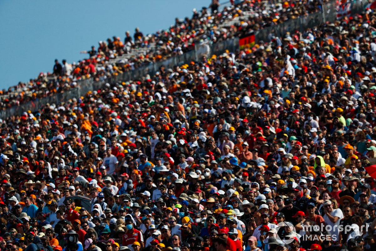 Fans pack out the grandstands