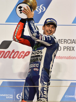 Podio: il vincitore della gara Jorge Lorenzo, Movistar Yamaha MotoGP, Yamaha