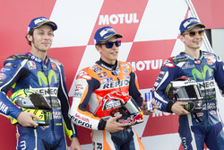 Die Top 3 des Qualifyings: Marc Marquez, Valentino Rossi und Jorge Lorenzo