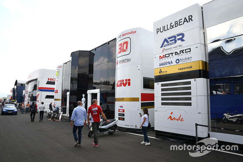 Team LCR Honda motorhome