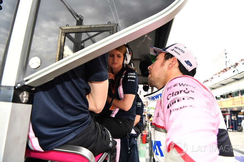 Sergio Perez, Force India e Bernie Collins, stratega Force India