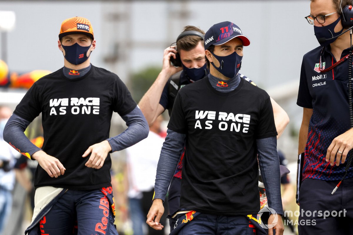 Max Verstappen, Red Bull Racing, dan Sergio Perez, Red Bull Racing
