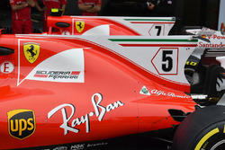 Ferrari SF70H engine cover fin detail
