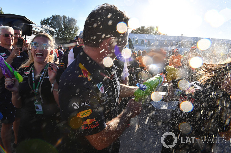 Christian Horner, Red Bull Racing Team Principal at the raft race