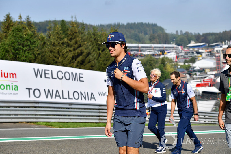 Lance Stroll, Williams Racing walks the trac