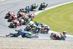 Jack Miller, Marc VDS, Loris Baz, Avintia Racing, Alvaro Bautista, Aprilia Racing Team Gresini crash