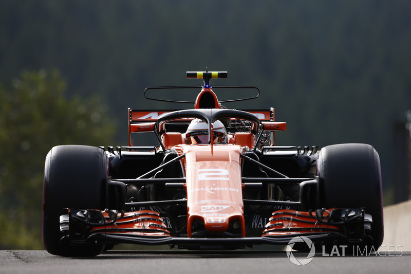 Stoffel Vandoorne, McLaren MCL32, with halo