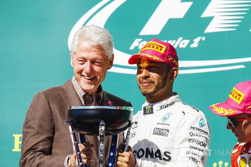 Льюіс Хемілтон, Mercedes AMG F1, президент США Білл Клінтон