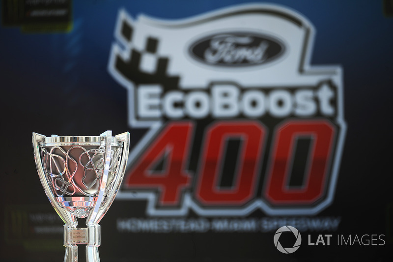 The Monster Energy NASCAR Cup Series champion trophy