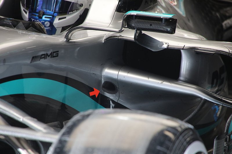 Mercedes F1 W11 mirror detail