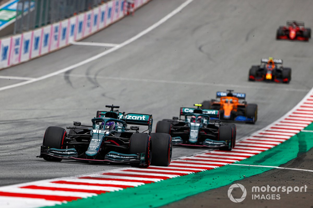 Lance Stroll, Aston Martin AMR21, Sebastian Vettel, Aston Martin AMR21