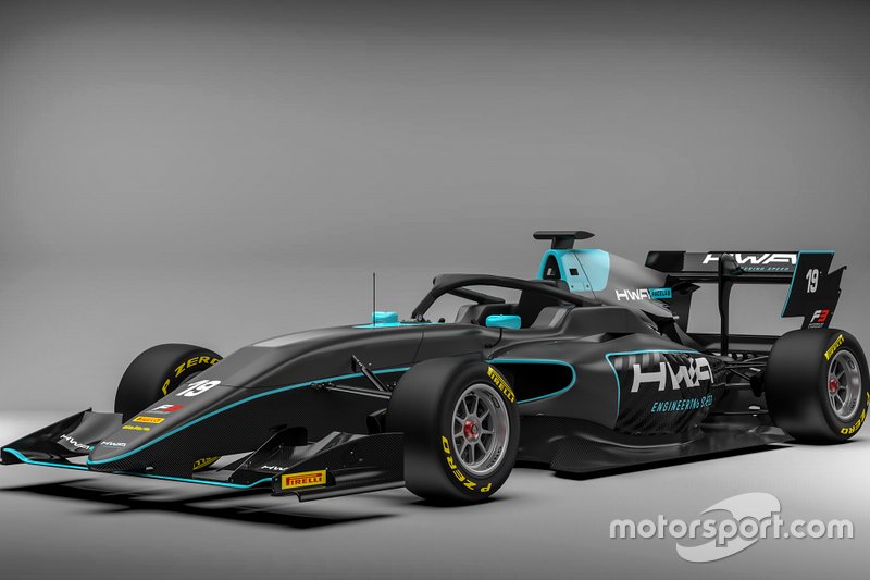 FIA F3-wagen van HWA Racelab
