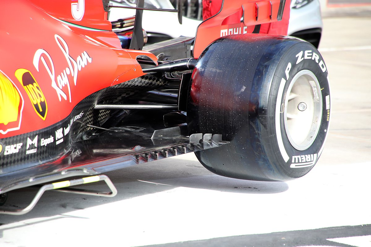 Ferrari SF1000, dettaglio tecnico del fondo dotato dei tre convogliatori di vortice