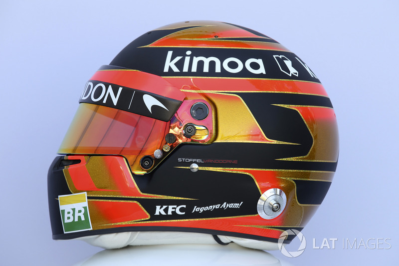 Casco de Stoffel Vandoorne, McLaren