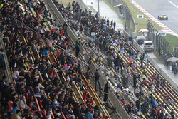 Fans op de tribune