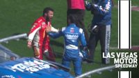 Bubba Wallace confronts Kyle Larson after crash in Las Vegas