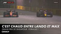 Incompréhension entre Norris et Verstappen à la relance