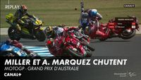 L'énorme erreur d'Álex Márquez qui entraîne Jack Miller dans sa chute