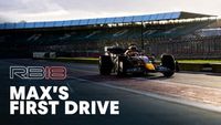 Max Verstappen conduce por primera vez el RB18 de Red Bull Racing