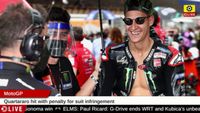 MotoGP: Quartararo hit with penalty for suit infringement