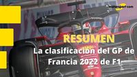 Resumen de la clasificación del GP de Francia 2022 de F1 | Sainz ayuda a Leclerc